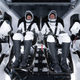 NASA’s SpaceX Crew-2, as photographed during a training session. From left are, Mission Specialist Thomas Pesquet of the ESA, Pilot Megan McArthur of NASA, Commander Shane Kimbrough of NASA, and Mission Specialist Akihiko Hoshide from JAXA.